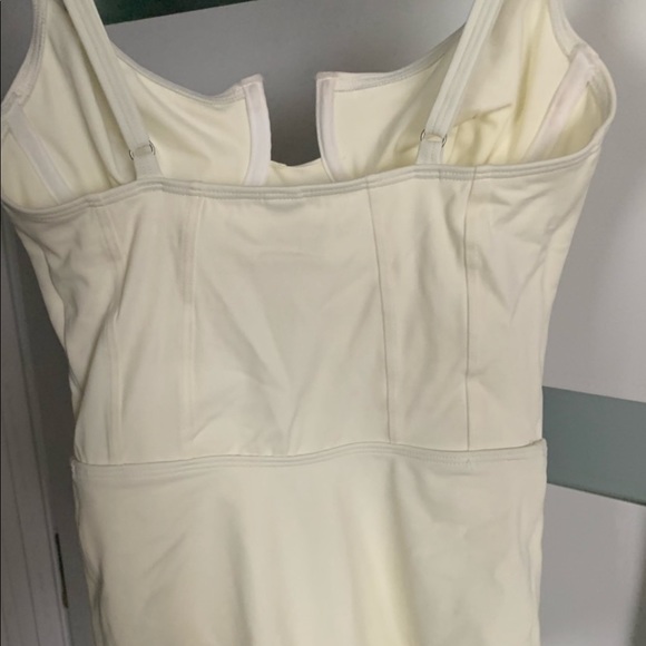 Re/Done Solid x Striped One Piece Swimsuit Small - Picture 4 of 6